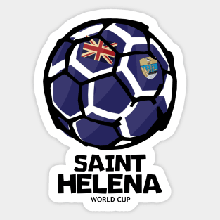 Saint Helena Football Country Flag Sticker